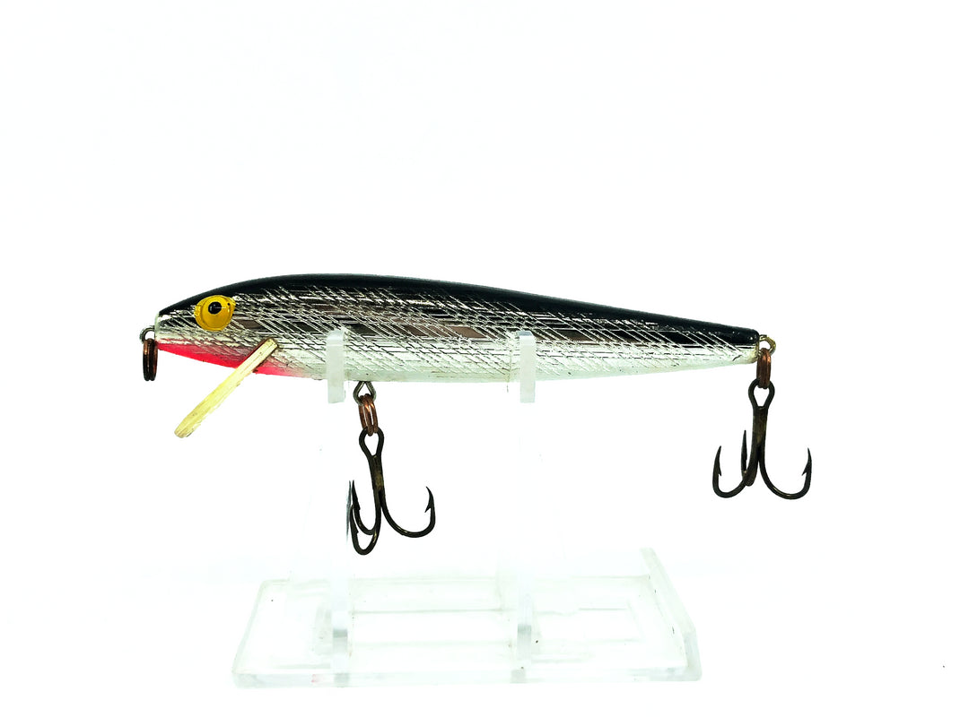 Rebel Floating Minnow F10, #01 Silver/Black Back Color