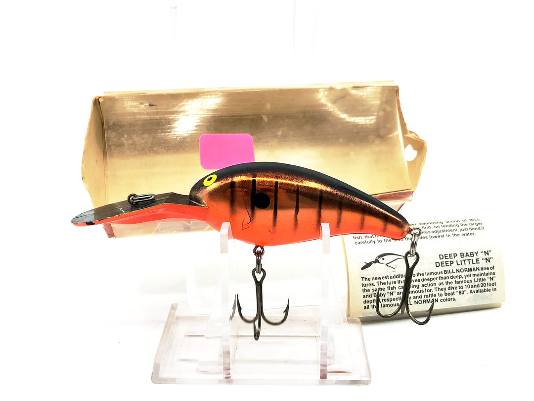 Bill Norman Deep Little N 1900 DRP, Color #14 TSOB Copper Tiger Stripe / Orange Belly in Box