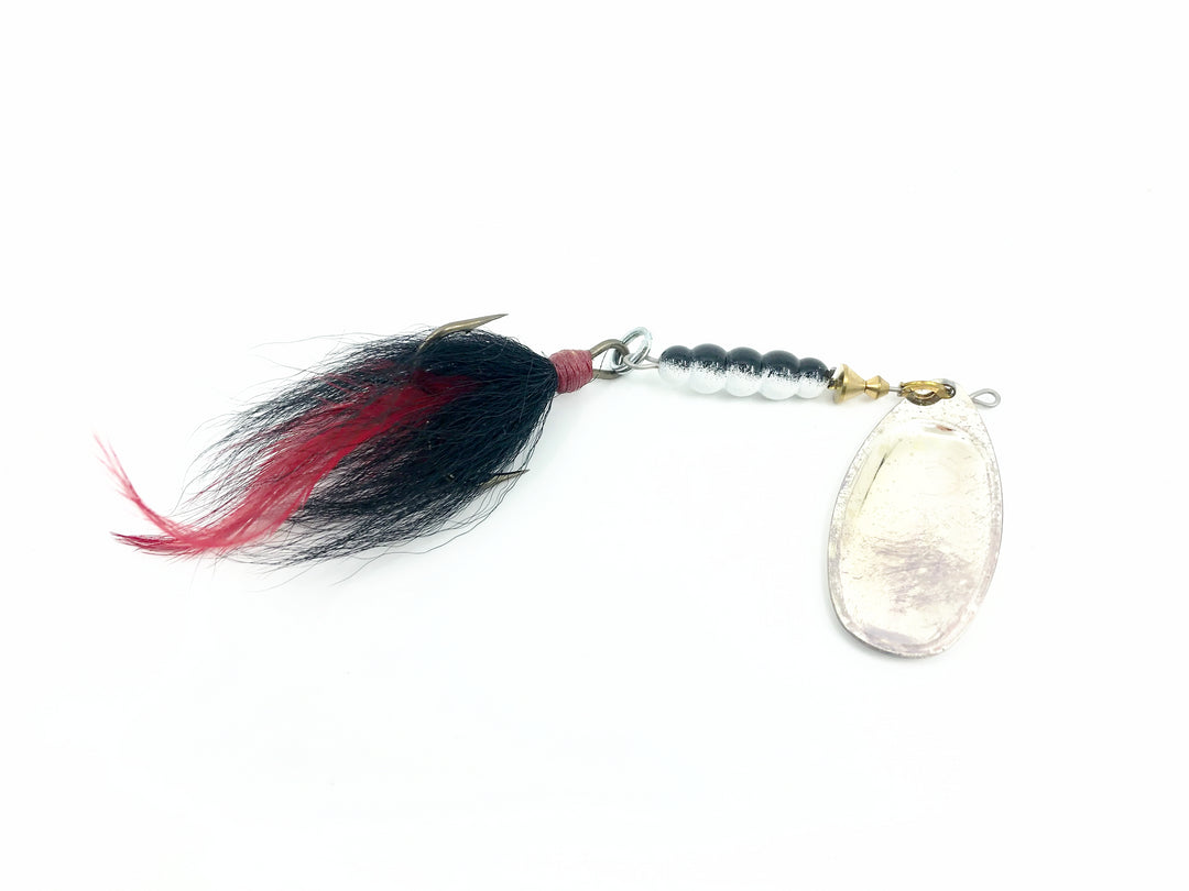 Mepps Magnum Musky Killer, Silver Blade/Black & Red Bucktail Color