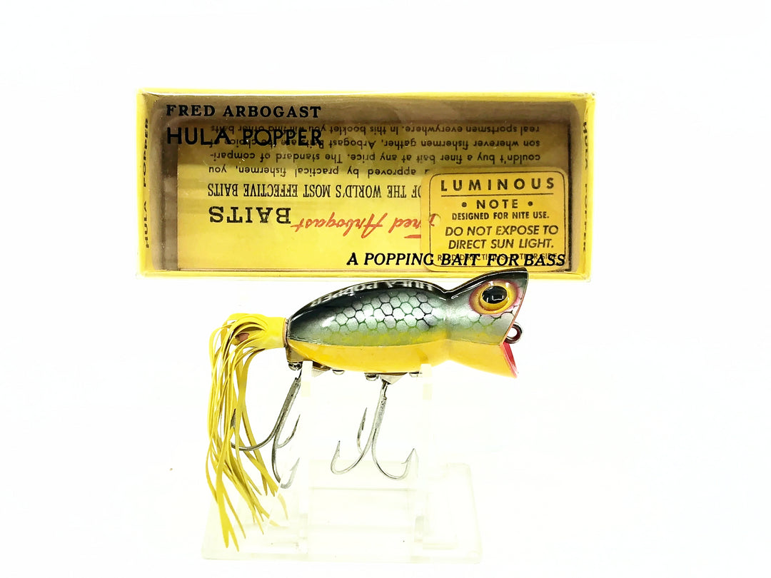 Arbogast Hula Popper 750, Perch Color with Box