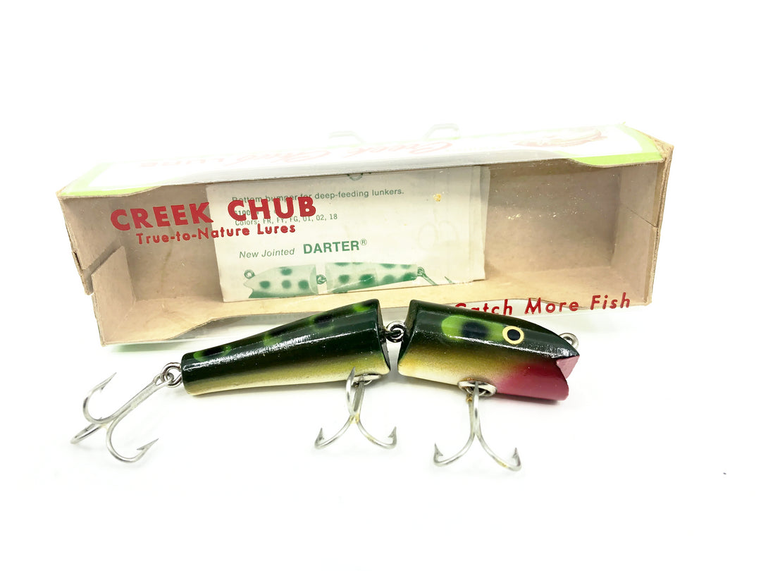 Creek Chub Jointed Darter 4900, Pikie Scale Color 4919W with Box