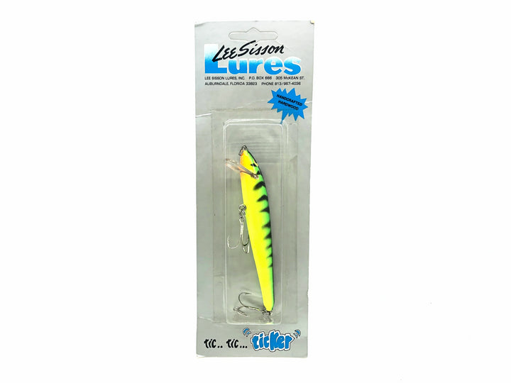 Lee Sisson Ticker Sisson's Minnow, Fire Tiger Color on Card