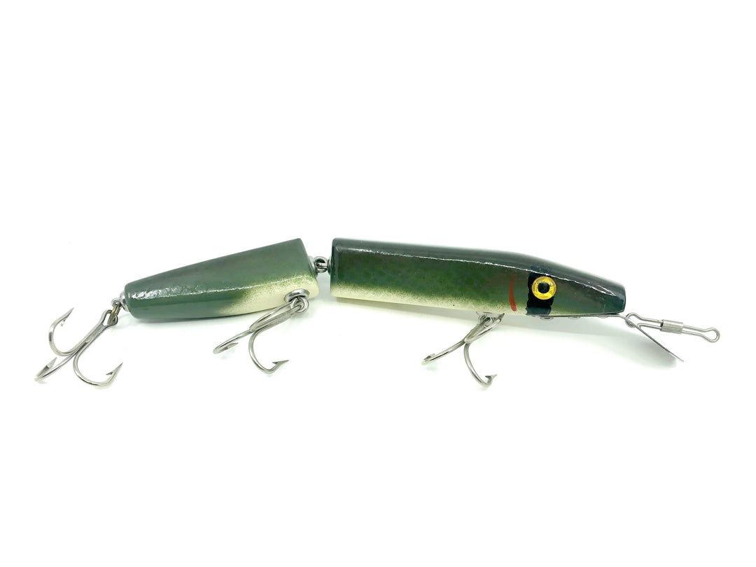 Alzbaits Al Tumas Friendly Al Jointed Musky Lure Jointed, Green Shad Color - Signed