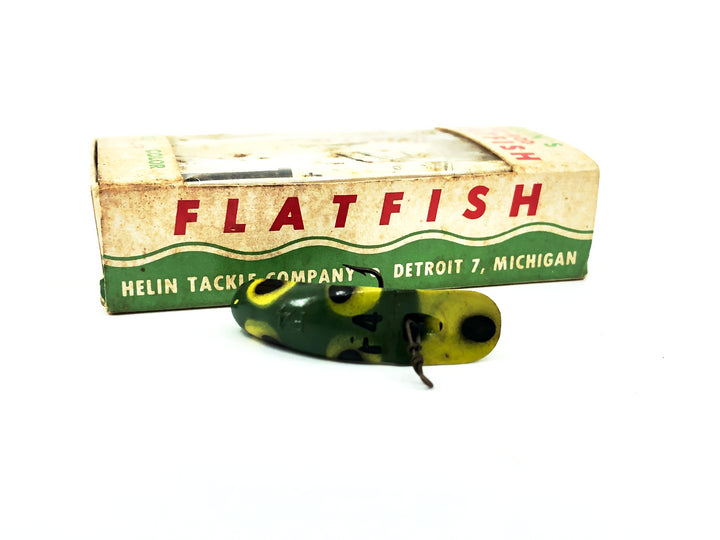 Vintage Helin Flatfish F4, FR Frog Color with Box