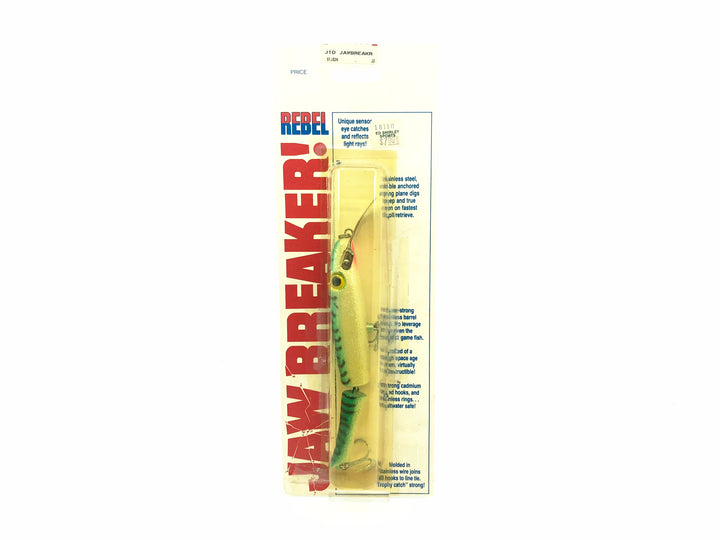 Rebel Jointed Jaw Breaker Minnow STJ324, Mackerel Color on Card