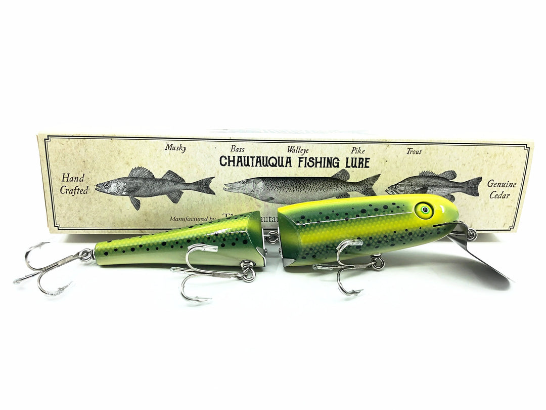 Jointed Chautauqua 8" Minnow, Green Trout Color