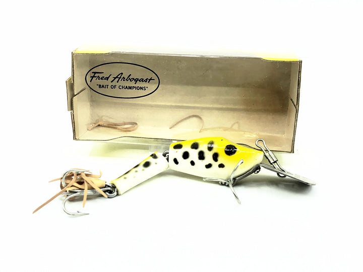 Arbogast Hula Diver, Frog/White Belly Color with Box