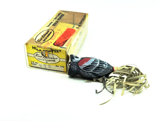 NOS Fred Arbogast Hula Popper in box with papers - antiques - by