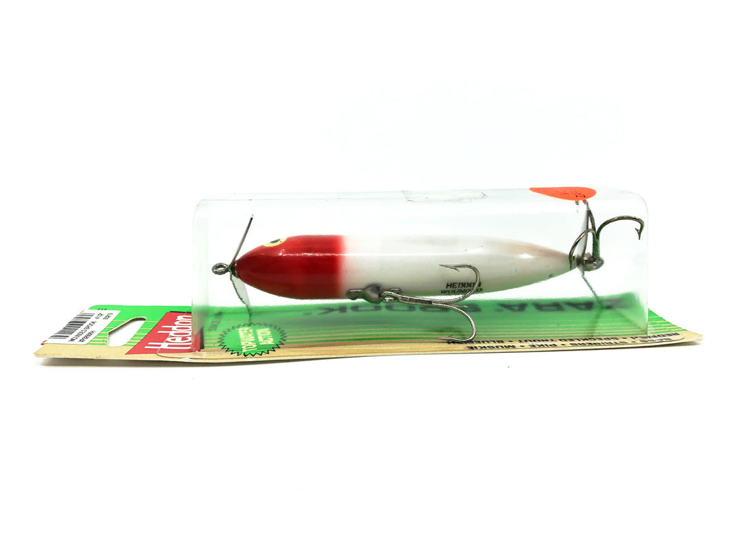 Heddon Wounded Zara Spook, RH Red Head/White Color on Card