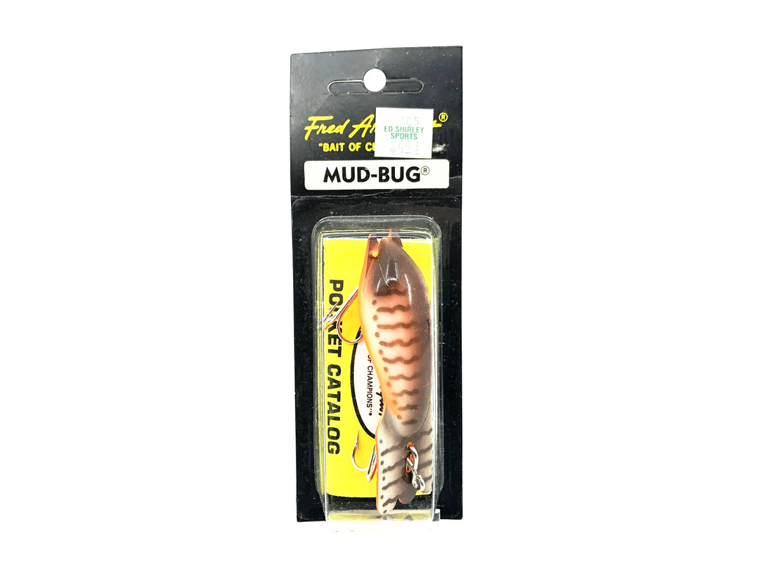 Arbogast Mud Bug, Brown Crawdad Color on Card