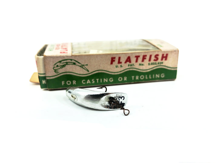 Vintage Helin Flatfish F3, SPL Silver Plated Color with Box