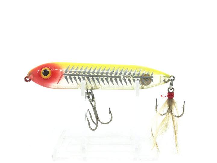 Heddon Feather Dressed Super Spook JR. XRY Yellow Shore Minnow Color