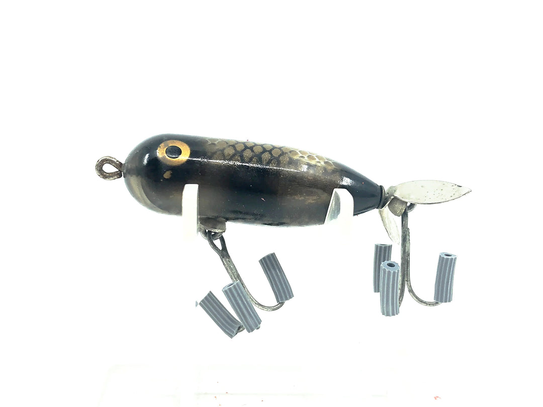 Heddon Tiny Torpedo, FF+SB Fish Flash Silver Black Color