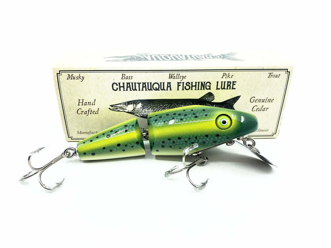 Chautauqua Wooden Super Shark, Green Trout Color