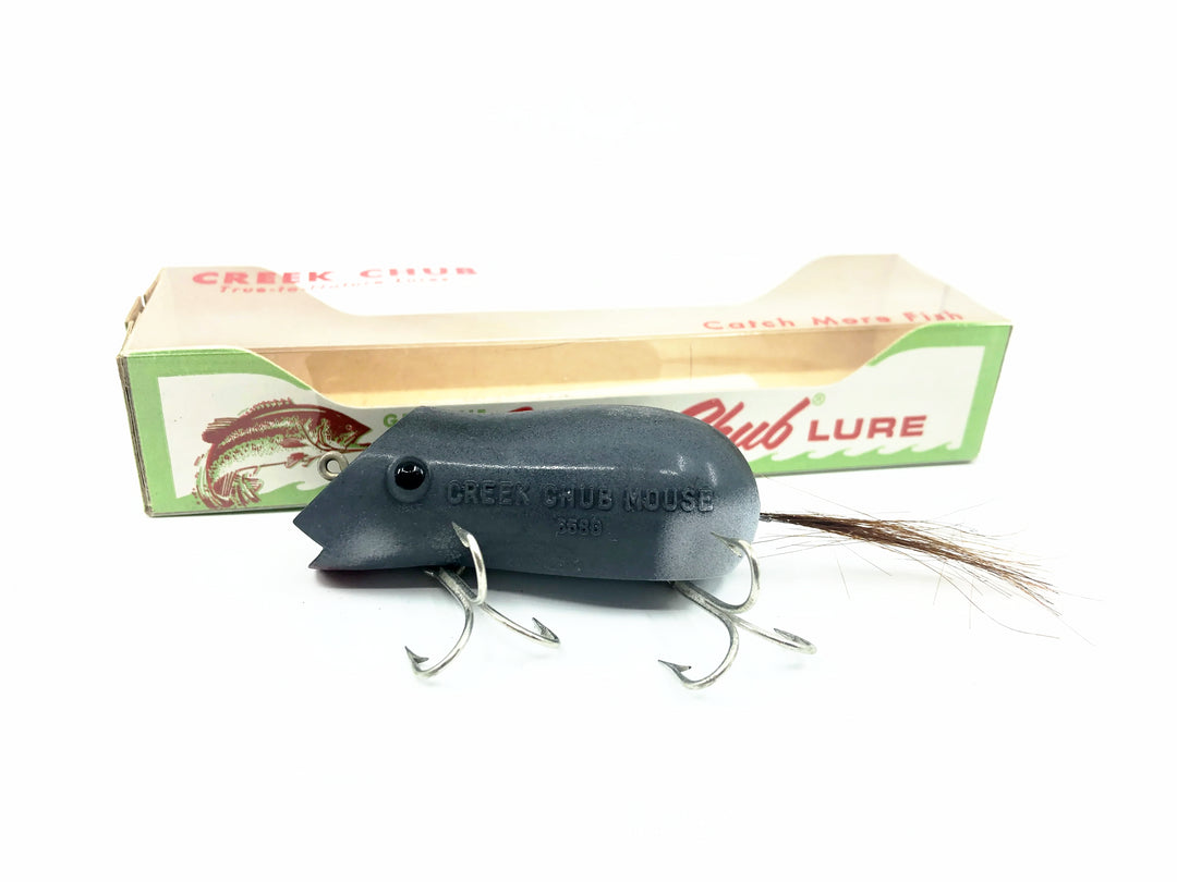 Creek Chub 6580 Mouse, Grey Color w/Box