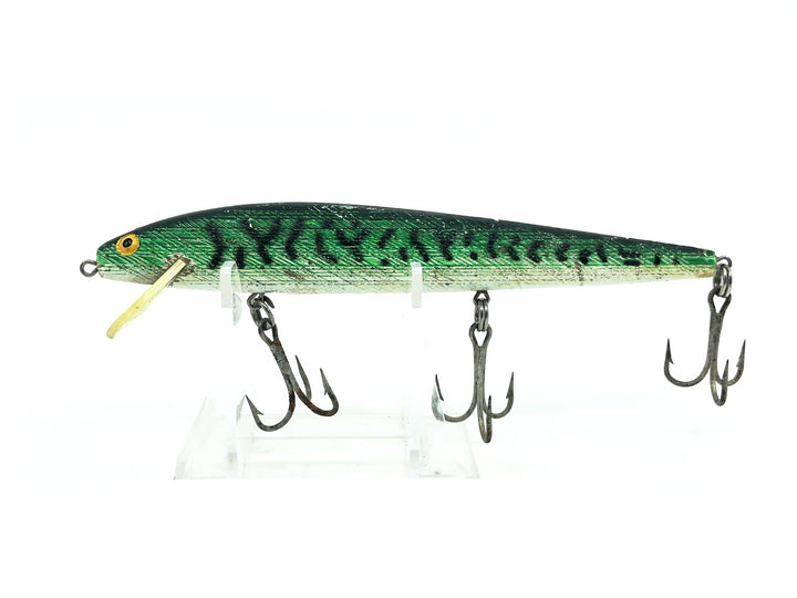 Rebel Floating Minnow F30S, #14 Silver/Green Back/Stripe Color