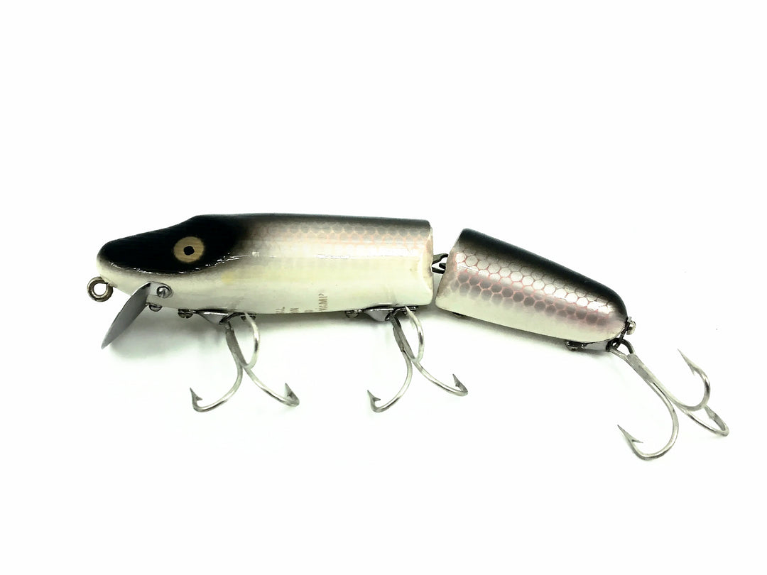 Original Heddon Jointed Wood Vamp 7300, P Shiner Color