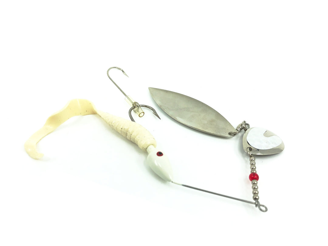 Grim Reaper 1 Ounce Tandem Spinner, White Reflector & Tail