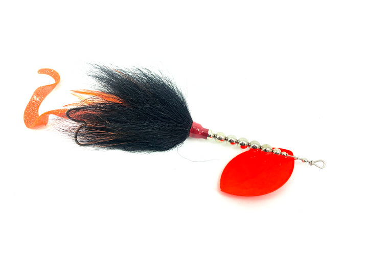 Grim Reaper Model 1100 2 1/4oz Spinner, Orange Blade/Black Tail Color