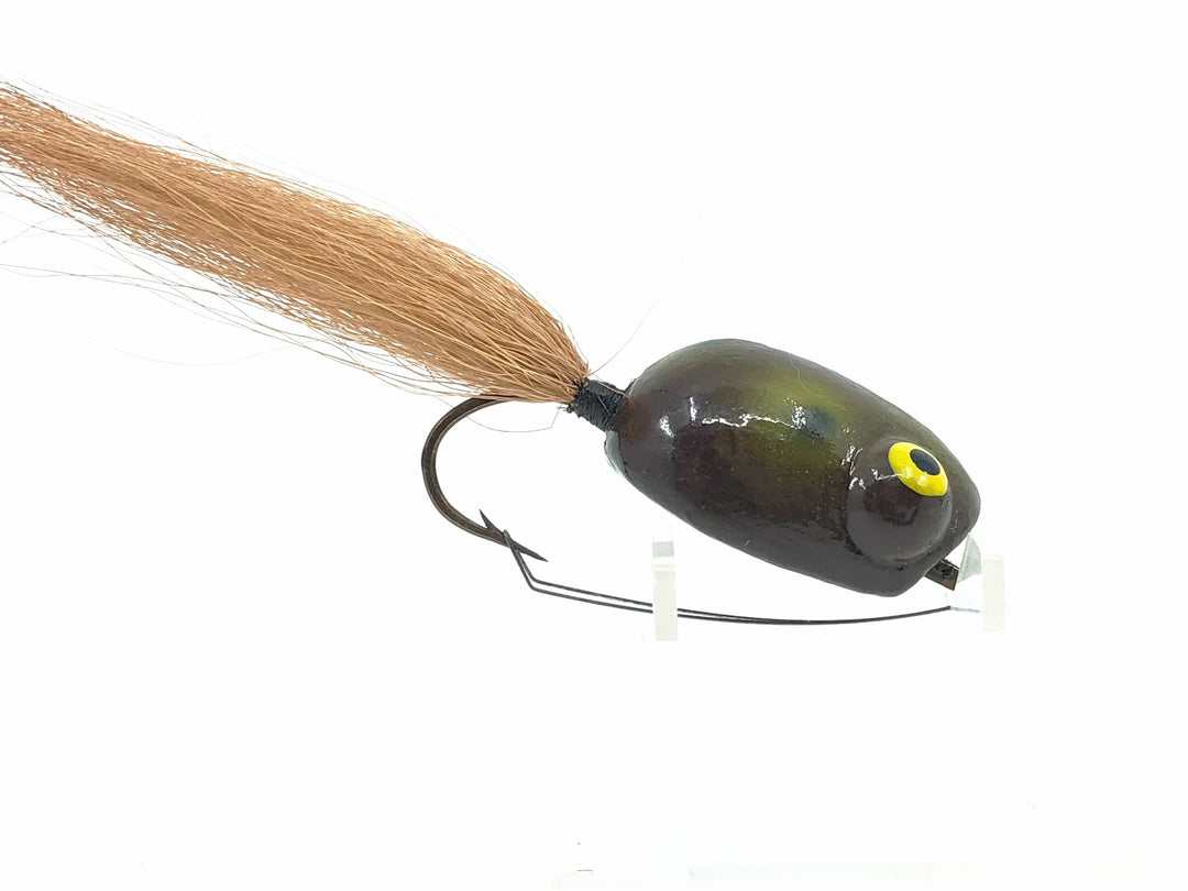 Weber Dylite Weedless Spinning Frog, Dark Green Frog Color