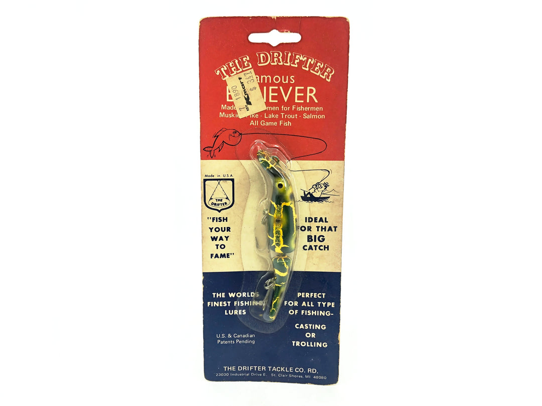 Drifter Tackle Baby Jointed The Believer, Crackle Back Frog Color on Card