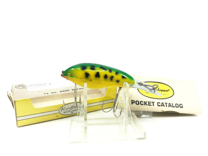 Arbogast Mud Bug, Frog/Yellow Belly Color with Box