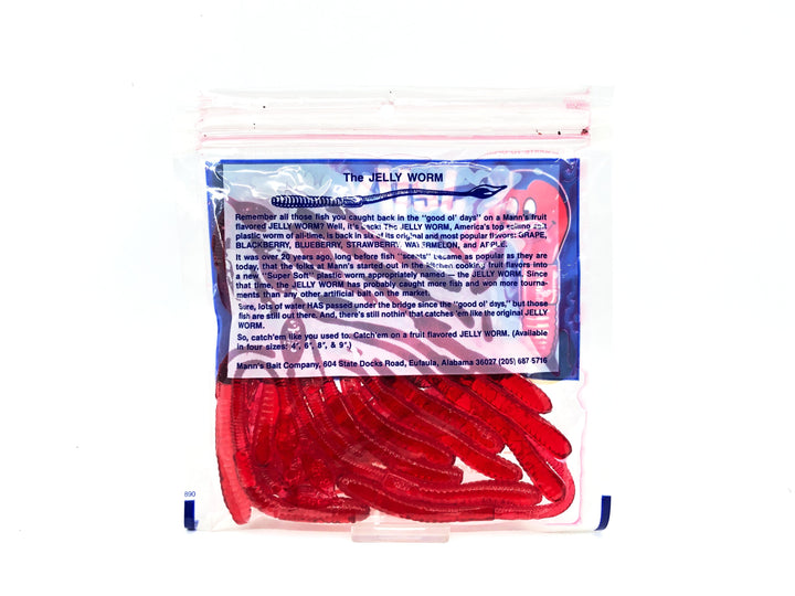 Mann's Jelly Worm 20 Pack, Original Strawberry Color