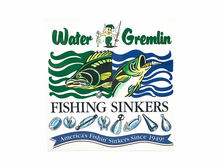 Water Gremlin Fishing Sinkers Decal