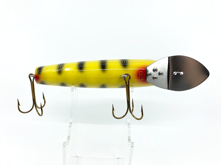 Leo-Lure, Leo Straight Musky Dawg, Custom Color, Yellow Perch