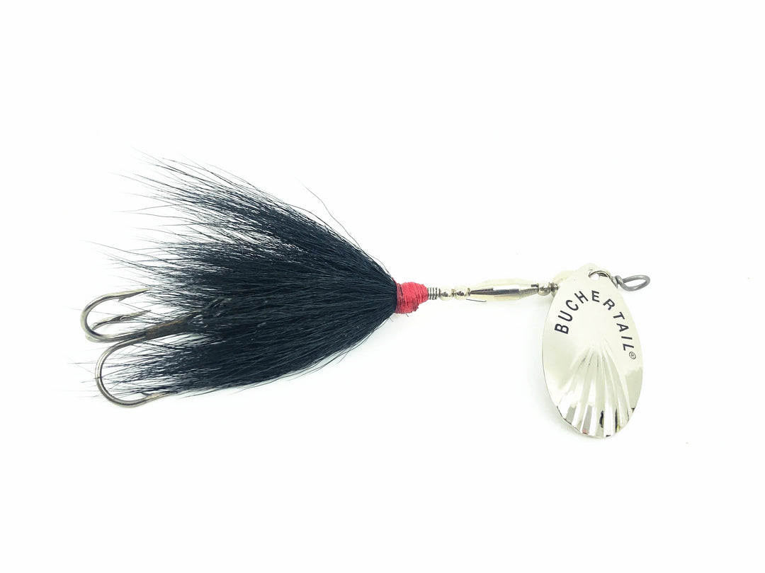 Buchertail 500 Series Spinner, Silver Blade/Black Tail Color