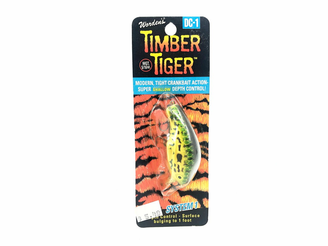 Timber Tiger Cub DC-1, #225 Worden's Green Sunfish Color on Card