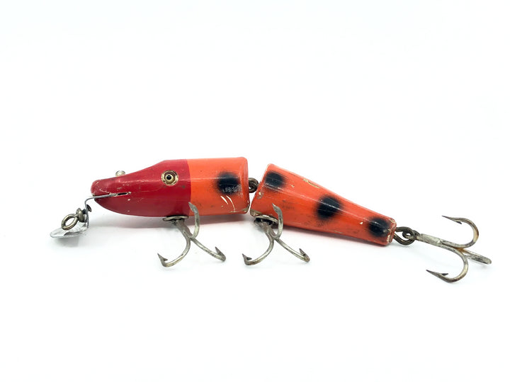 Creek Chub 2600 Jointed Pikie, Special Order Orange with Black Spots Color 2630