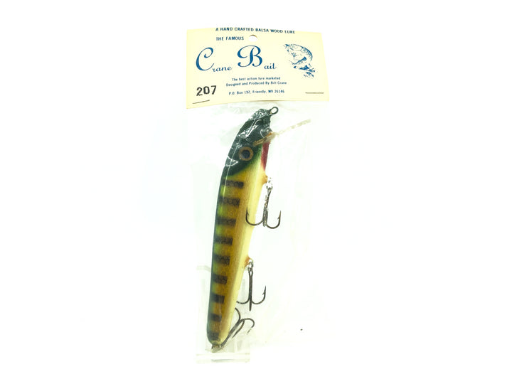 Crane 207 Musky Lure, Green Perch Color New in Bag