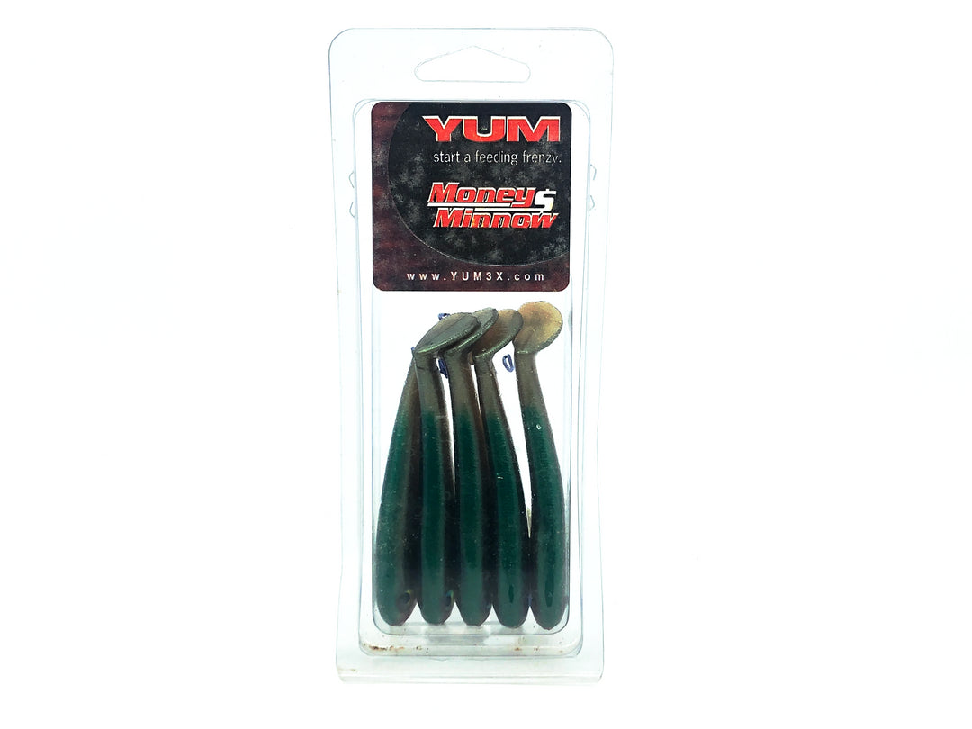 Yum Money Minnow 3.5" Size, Bluegill Color - 5 Pack