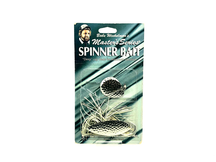 Lindy Little Joe Single Spinner Bait, White Color on Card