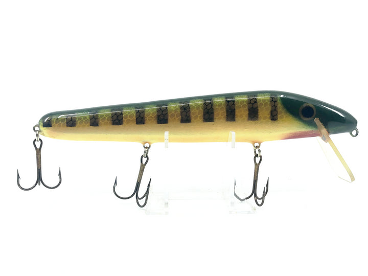 Crane 208 Musky Lure, Perch/White Belly Color