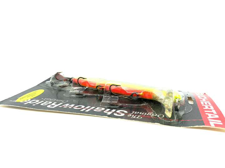 Joe Bucher Tackle Co. Buchertail Jointed Shallow Raider 6 3/4", Fire Tiger Color on Card