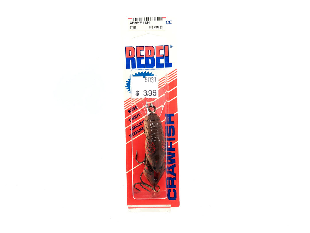 Rebel Big Craw, Cajun Crawfish Color on Card