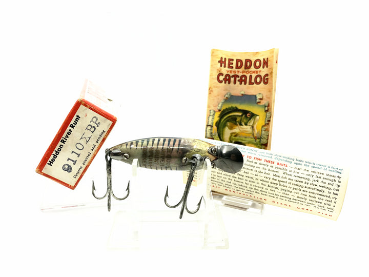 Heddon River Runt Spook Sinker 9110-XBP, Pearl & Black Shore Minnow Color with Box