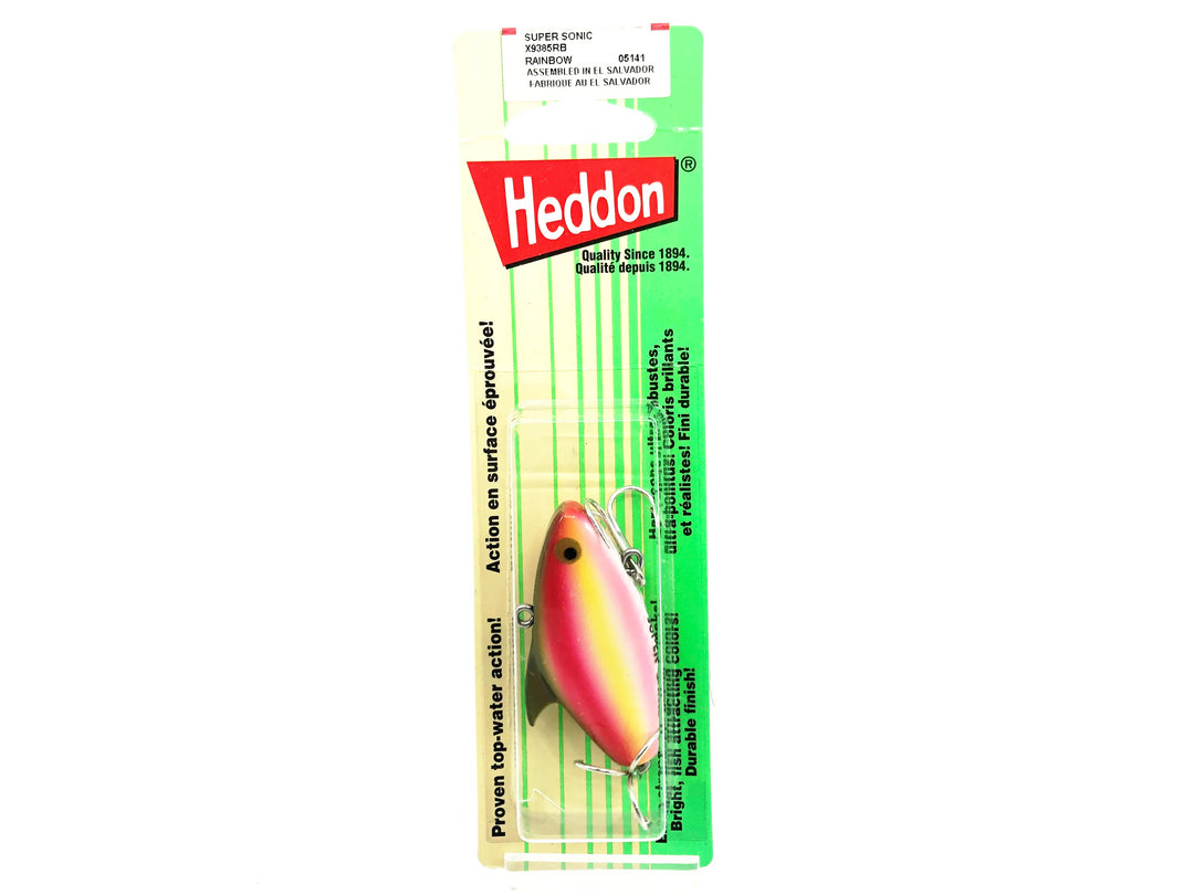 Heddon Super Sonic, RB Rainbow Colow on Card Limited Edition