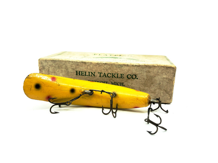 Vintage Helin Flatfish T4, Yellow Color with Box - 1950