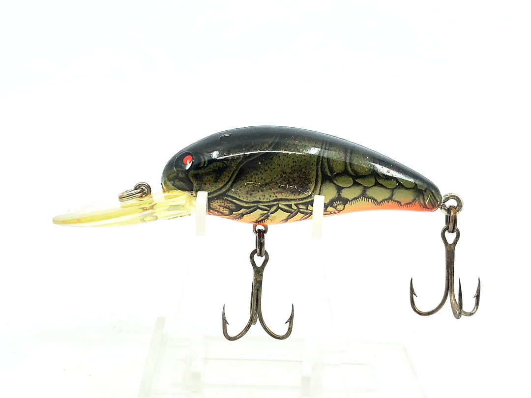 Bomber Model A 7A, XC2 Dark Green Craw/Orange Belly Color, Screwtail Model.