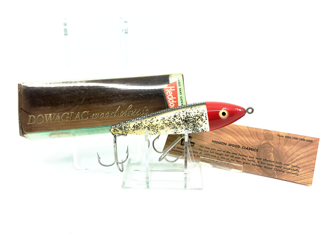 Heddon Original 6500 Zara, RHF Red Head Flitter Color in Box