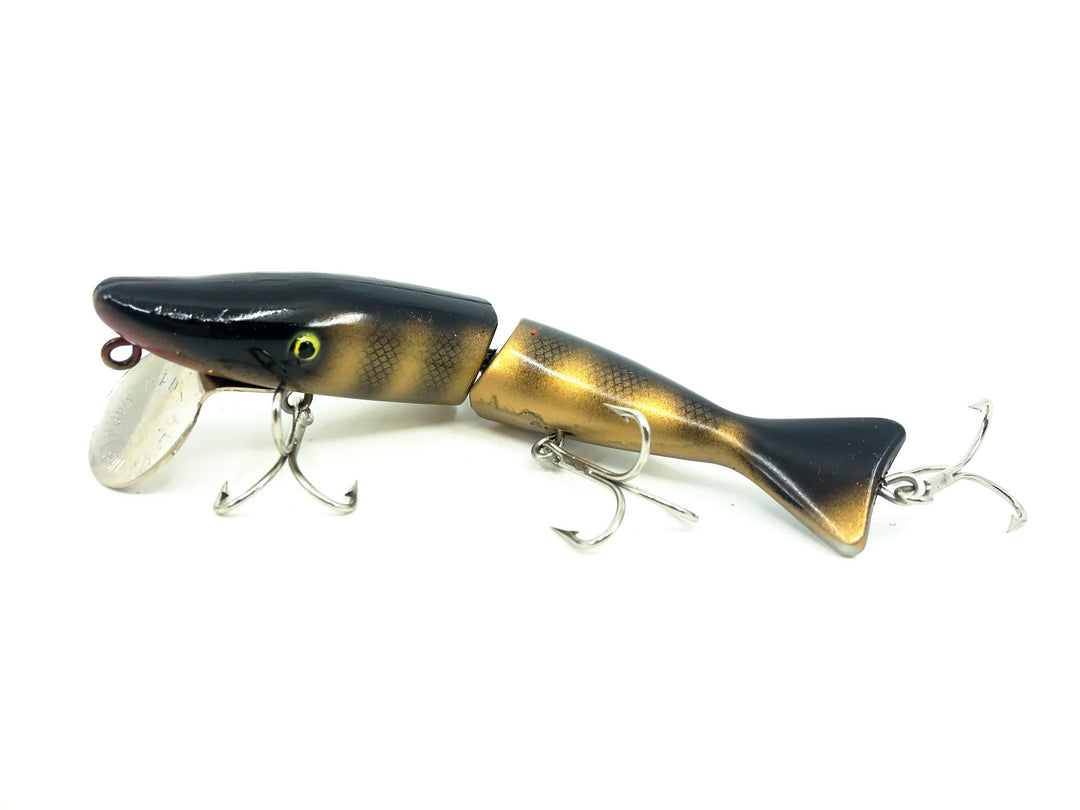 Radtke Pike Minnow, Black &amp; Gold Barred Minnow Color