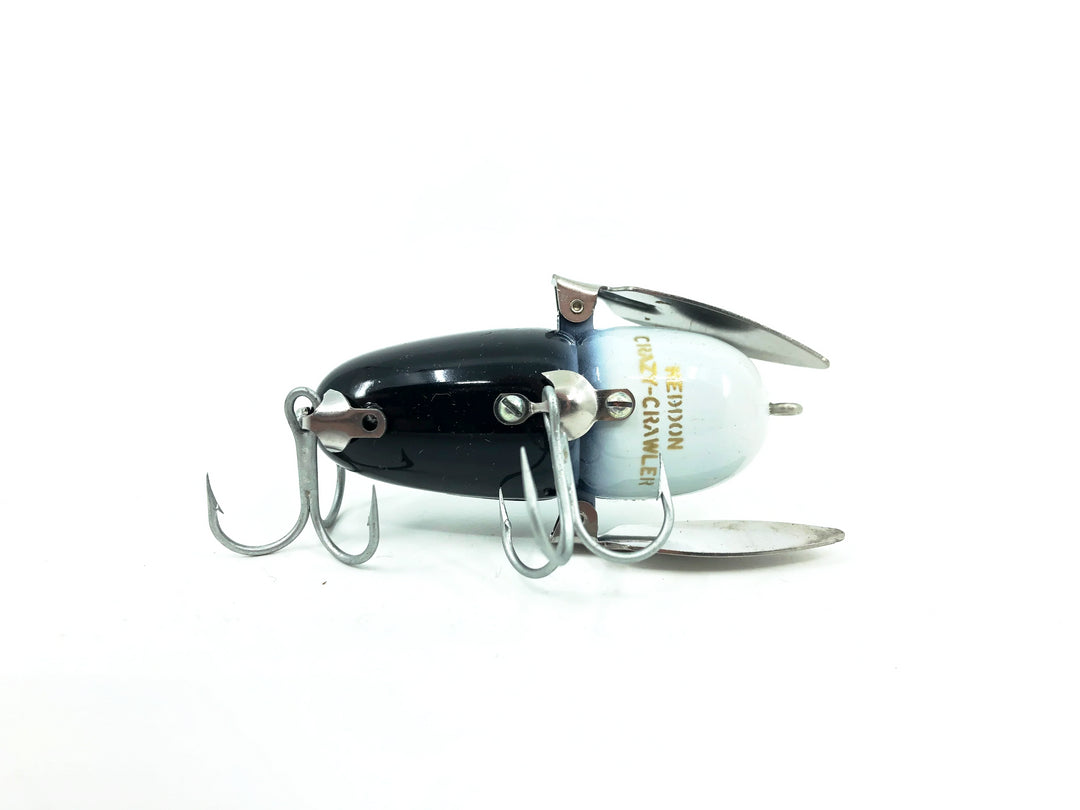 Heddon Crazy Crawler, BWH Black White Head Color