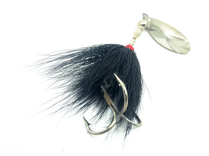 Buchertail 500 Series Spinner, Silver Blade/Black Tail Color