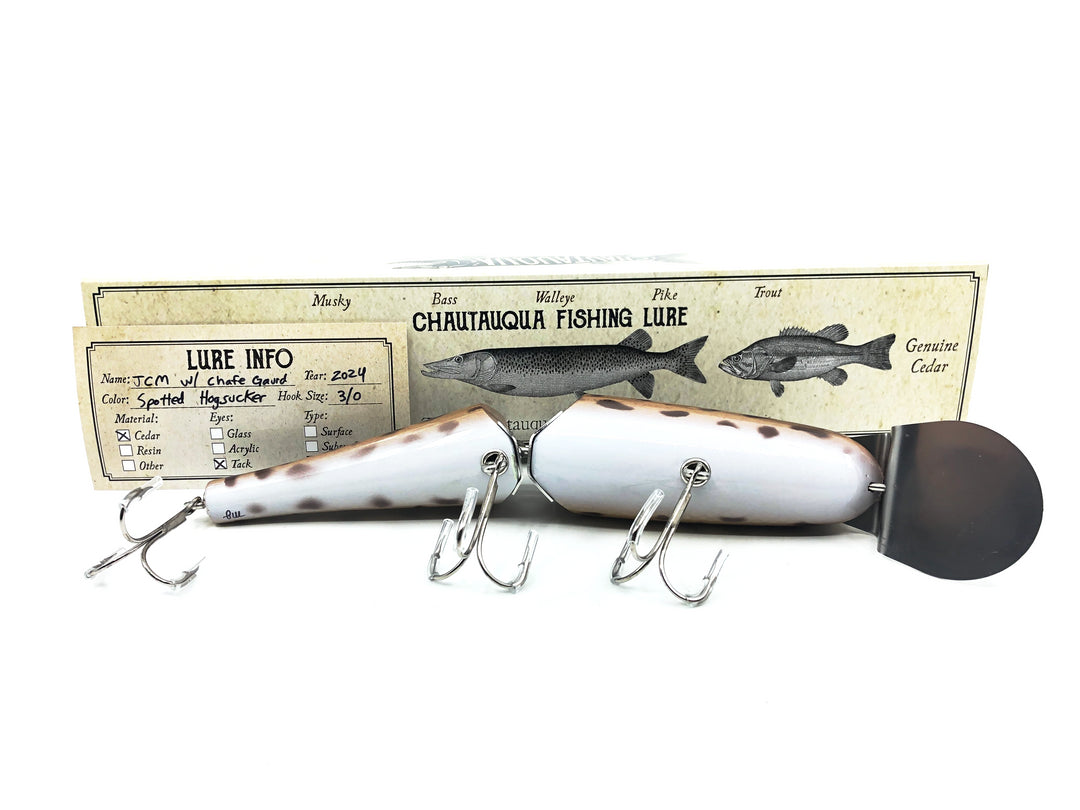 Jointed Chautauqua 8" Minnow w/Chafe Guard, Spotted Hogsucker Color