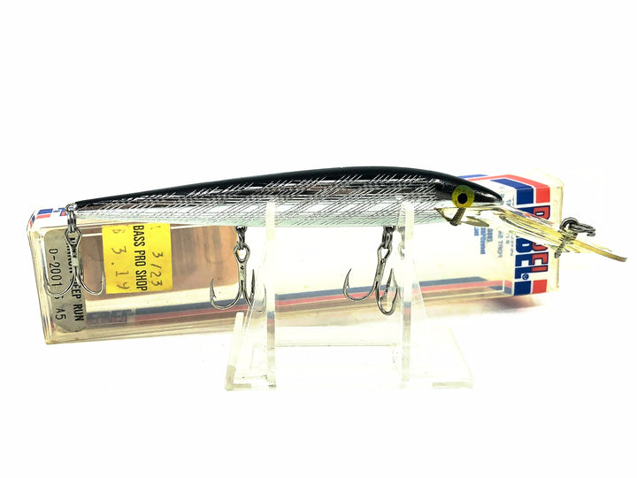 Rebel Spoonbill Minnow D2001S, #01 Silver Black Color w/Box