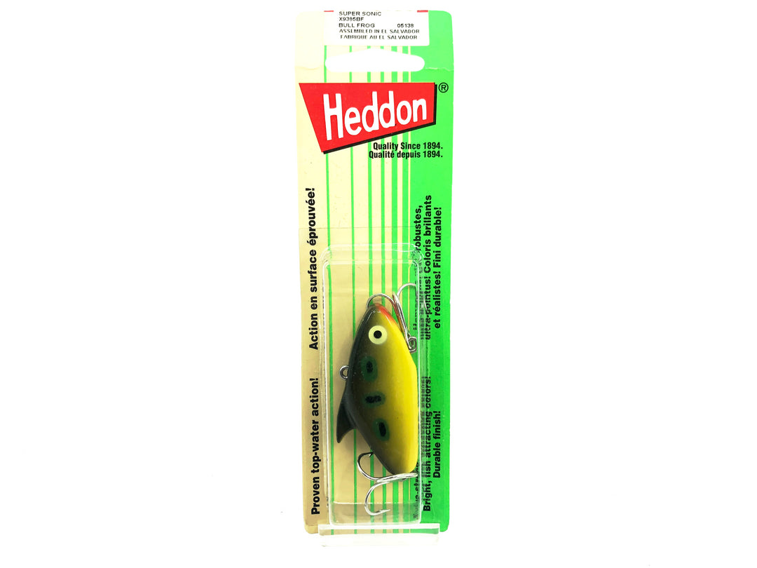 Heddon Super Sonic, BF Bull Frog Color on Card Limited Edition