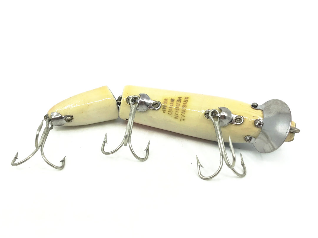 Original Heddon Jointed Wood Vamp 7300, P Shiner Color